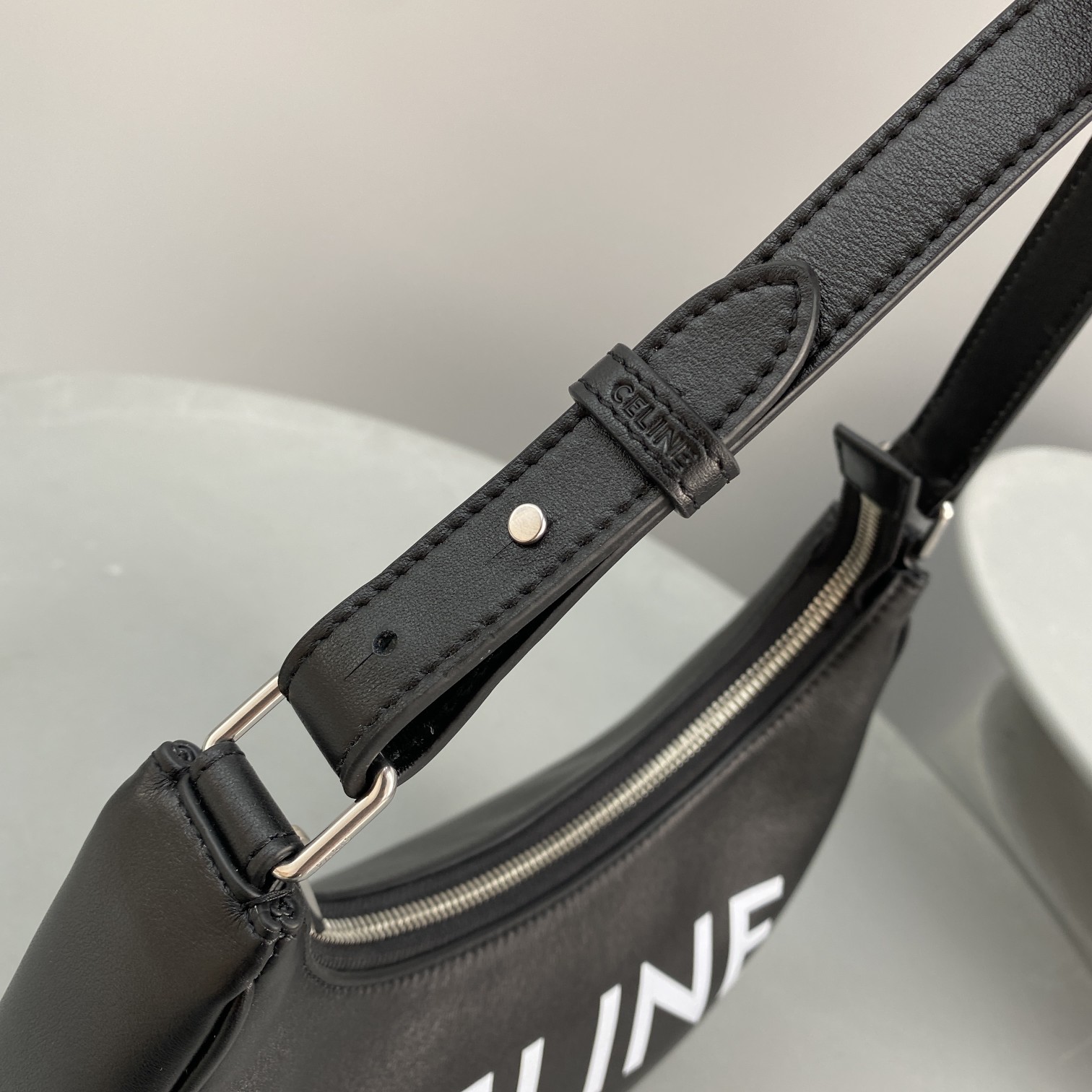 1:1 Replica Celine Ava Bag With Celine Print Black For Women 9in/23.5cm - Image 3