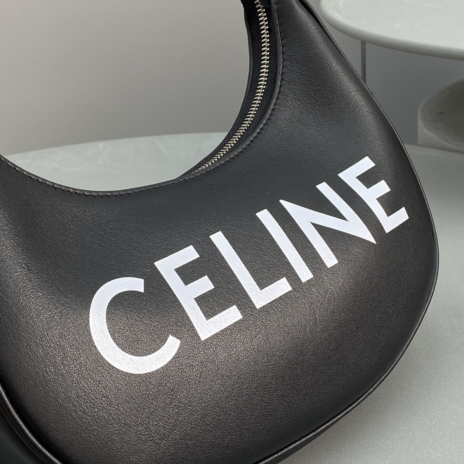 1:1 Replica Celine Ava Bag With Celine Print Black For Women 9in/23.5cm - Image 4