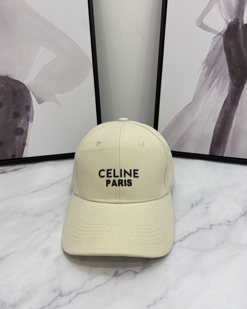 Celine Baseball Cap Cream Celine Cap