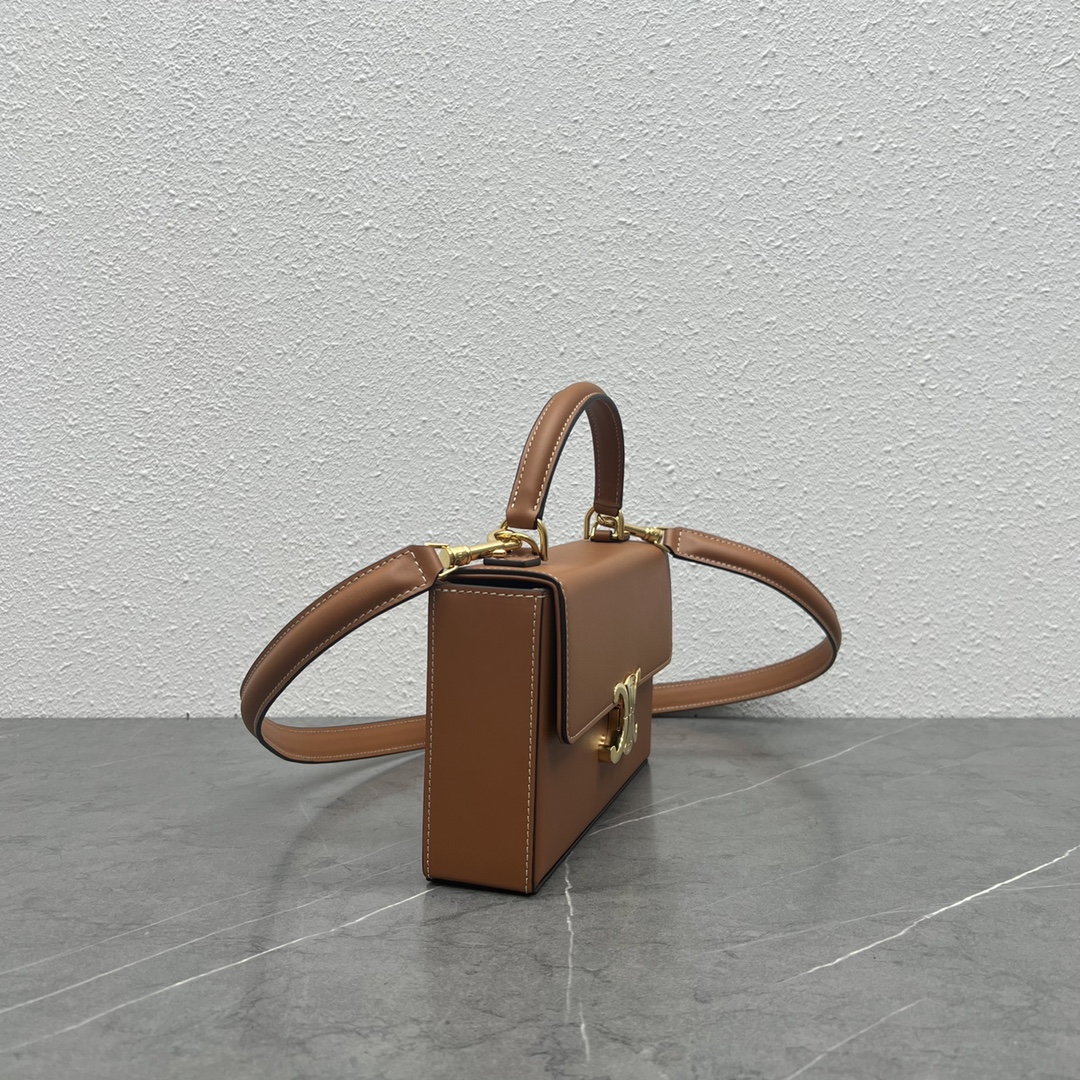 1:1 Replica Celine Box Triomphe Tan For Women 9in/22cm 199993BFN.04LU - Image 2