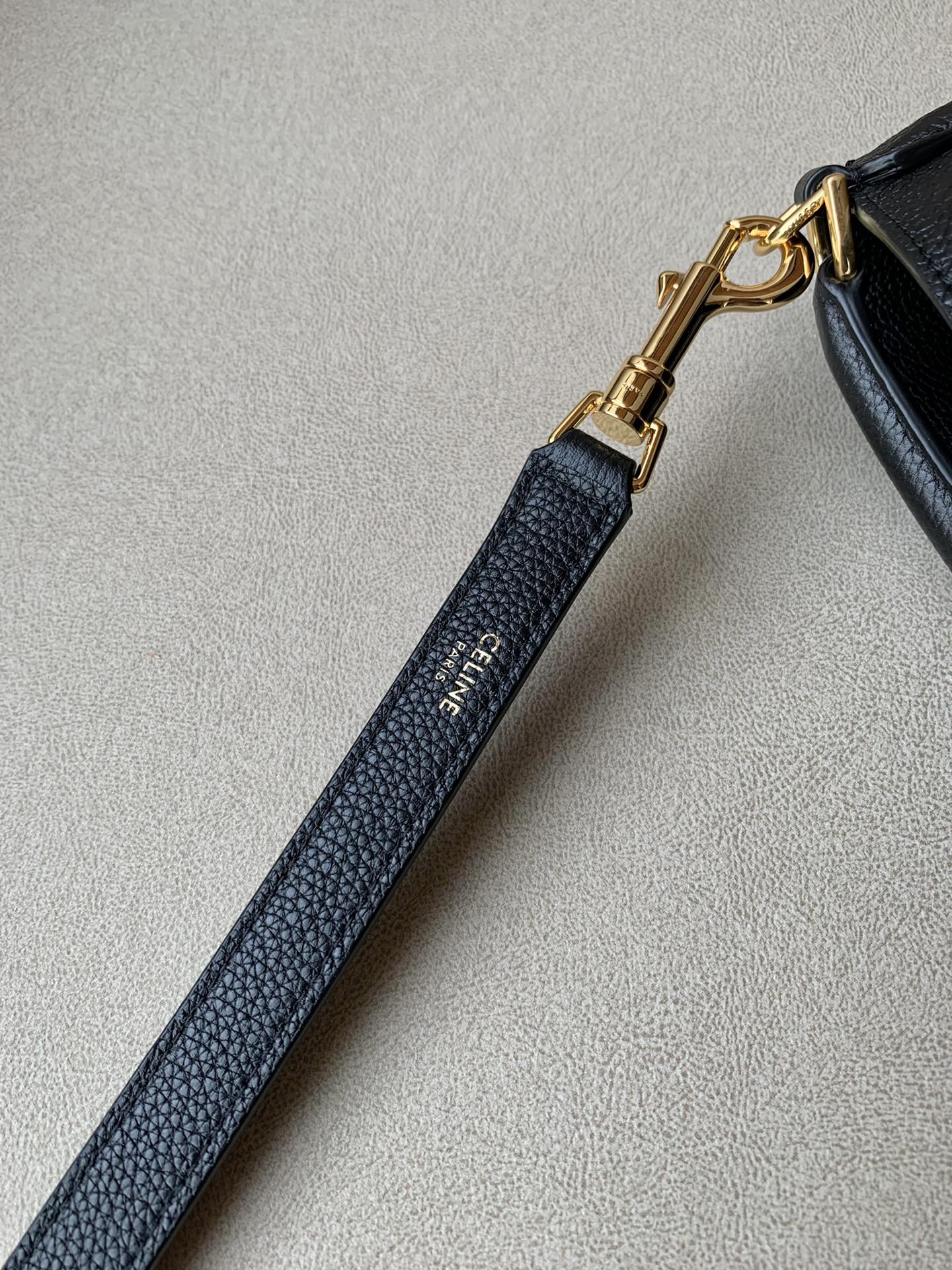 1:1 Replica Celine Bucket 16 Bag Black For Women 10in/25cm 195573CR4.38NO - Image 7