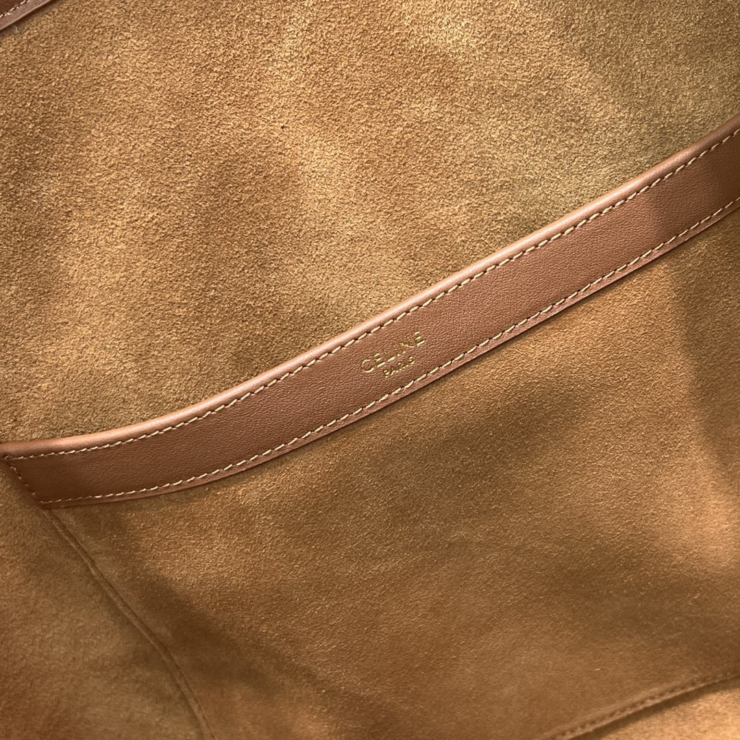 1:1 Replica Celine Cabas Drawstring Cuir Triomphe Tan For Women 17in/44cm 199973DU3.04LU - Image 6