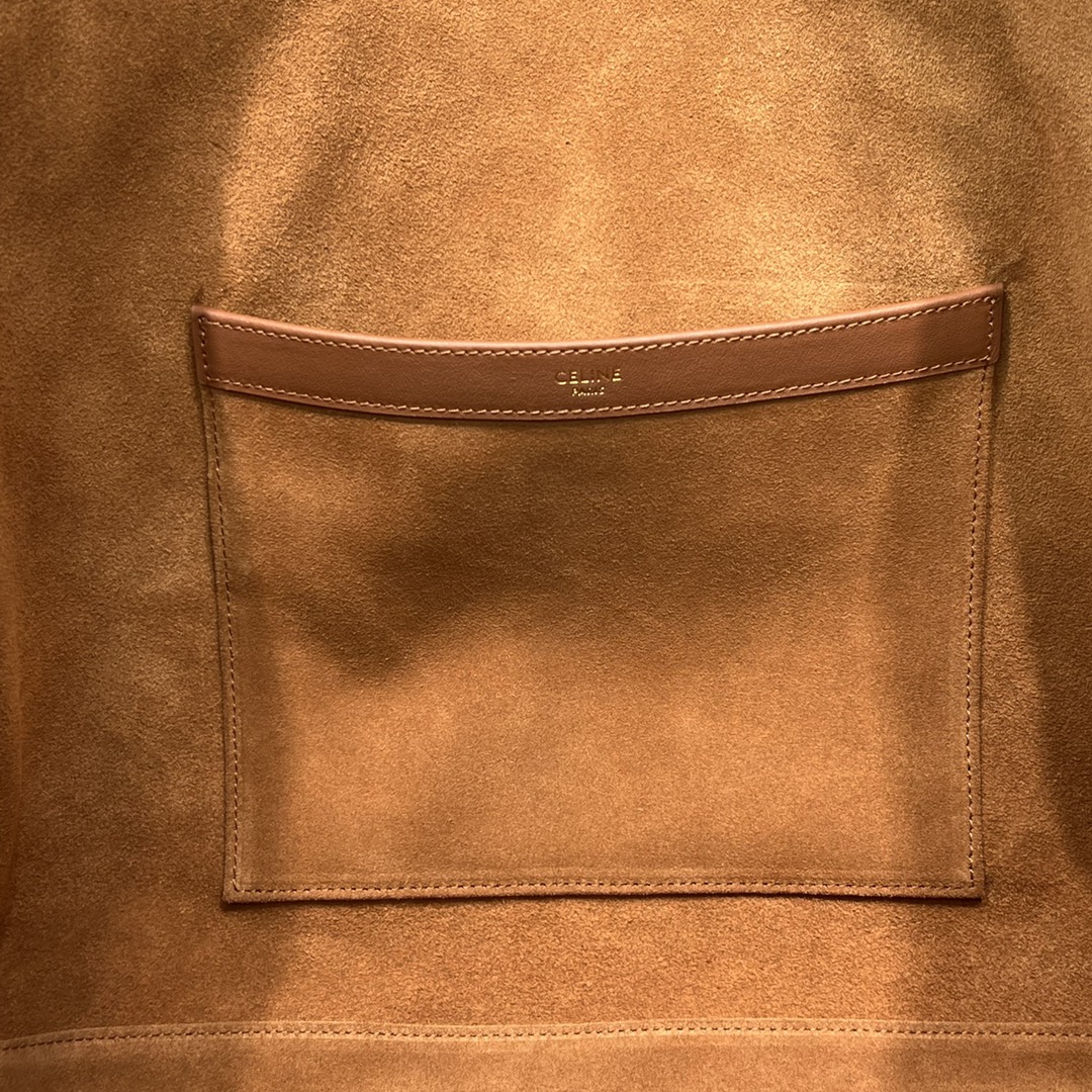 1:1 Replica Celine Cabas Drawstring Cuir Triomphe Tan For Women 17in/44cm 199973DU3.04LU - Image 2