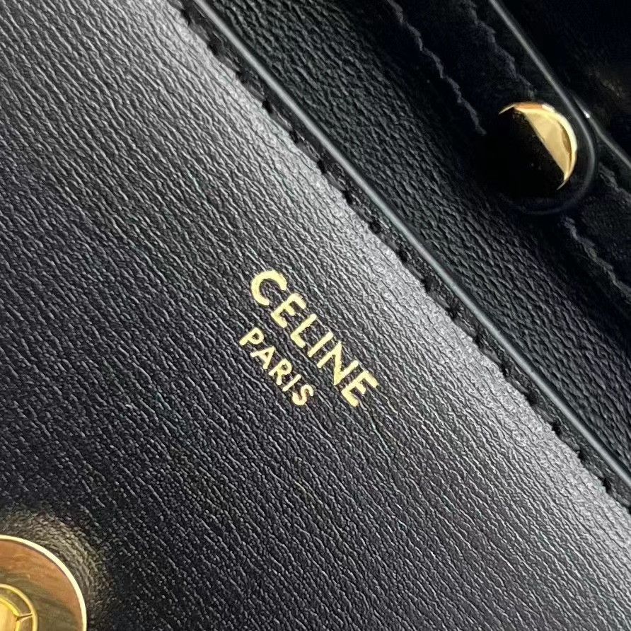 1:1 Replica Celine Card Holder On Chain Triomphe Black For Women 4in/11cm 10J743DPV.38NO - Image 3