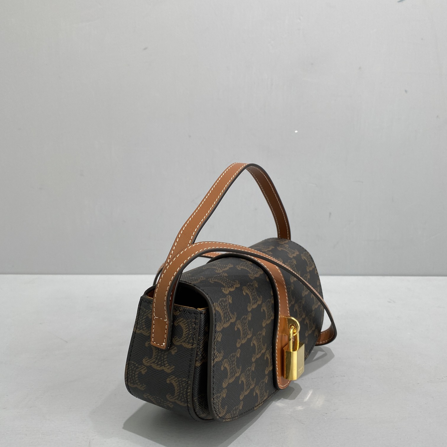 1:1 Replica Celine Casual Style Bridal Logo Brown For Women 7in/18cm 10I592DQ2.04LU - Image 6