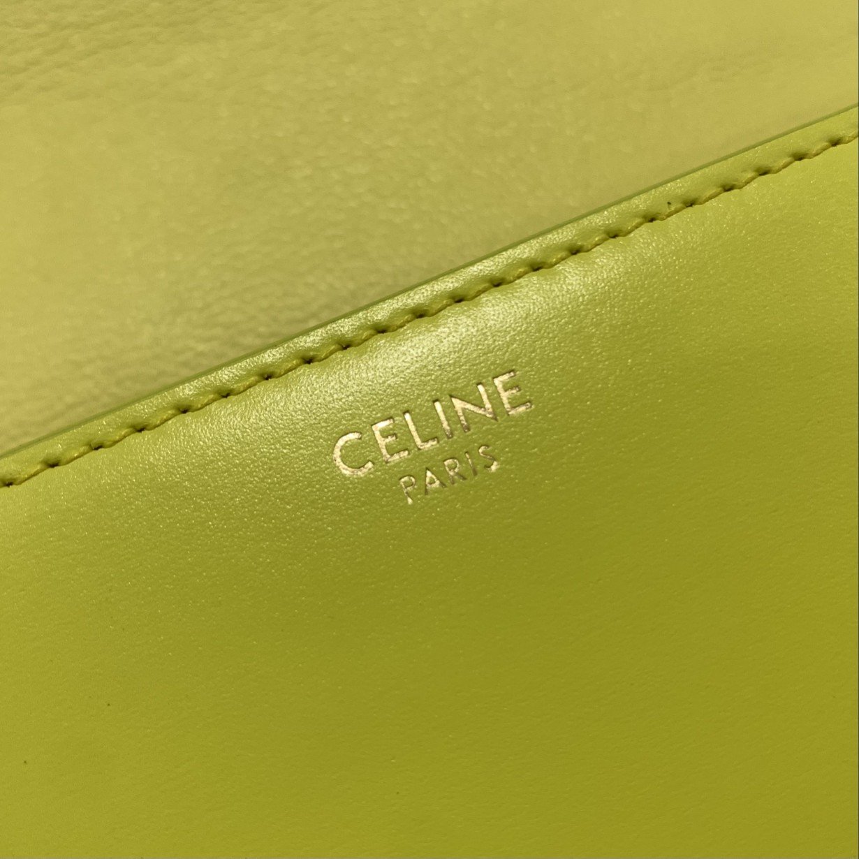 1:1 Replica Celine Chain Shoulder Bag Cuir Triomphe Green For Women 7.9in/20cm - Image 9
