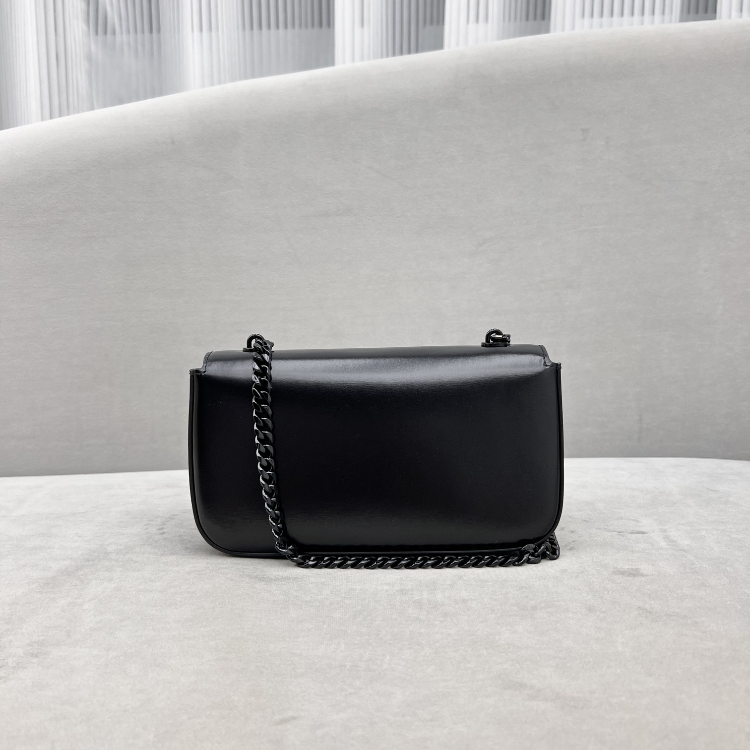 1:1 Replica Celine Chain Shoulder Bag Triomphe Black For Women 8in/20.5cm 197993EQJ.38NN - Image 4