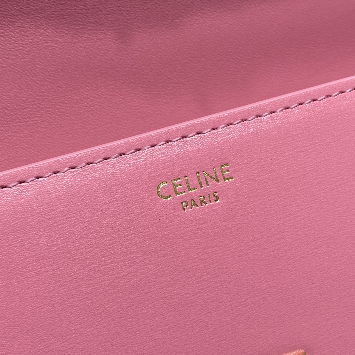 1:1 Replica Celine Chain Shoulder Bag Triomphe Pink For Women 8in/20.5cm - Image 5