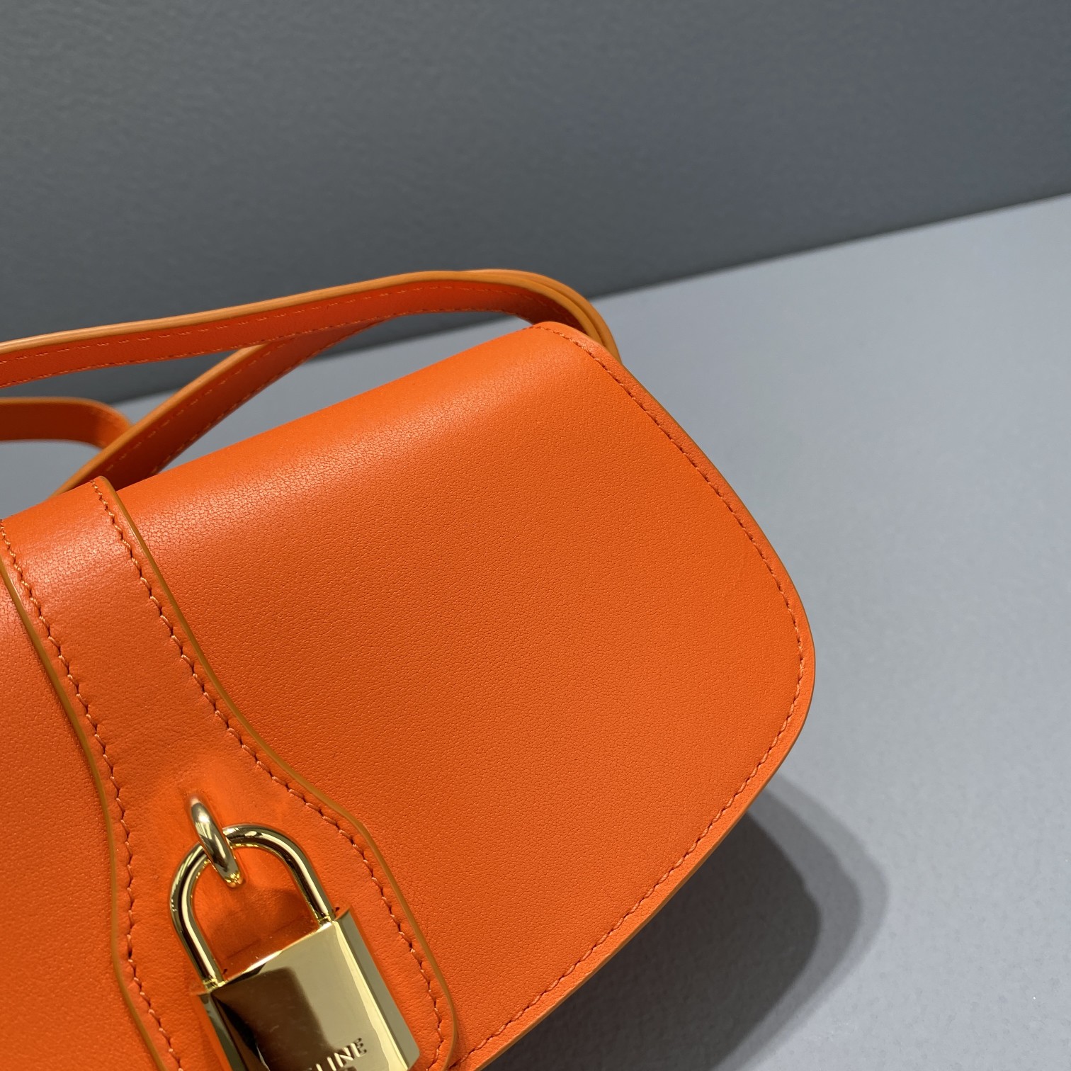 1:1 Replica Celine Clutch On Strap Orange For Women 7in/18cm - Image 8