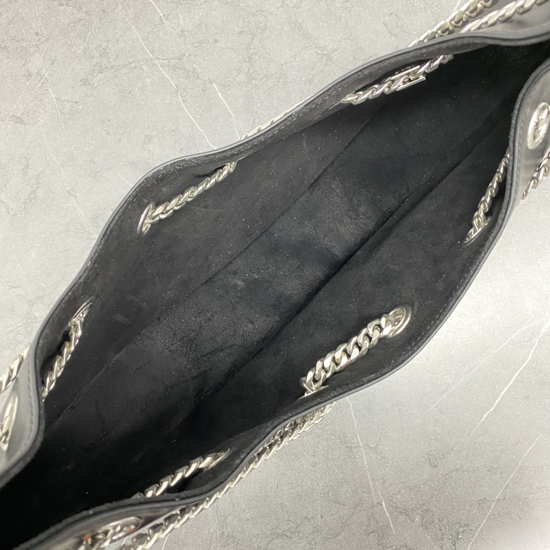 1:1 Replica Celine Large Ava Chain Black For Women 13in/33cm 198993DGQ.38SI - Image 5