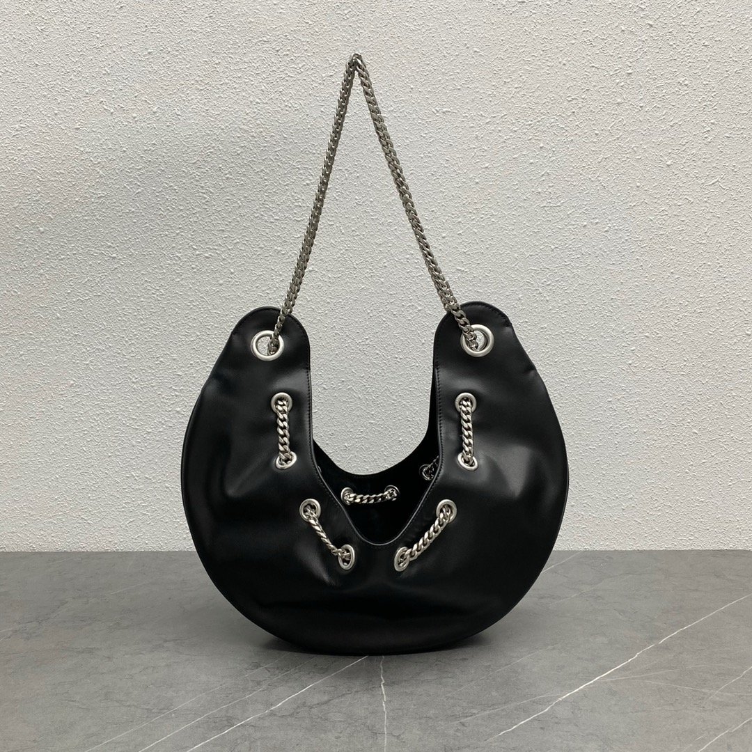 1:1 Replica Celine Large Ava Chain Black For Women 13in/33cm 198993DGQ.38SI - Image 3