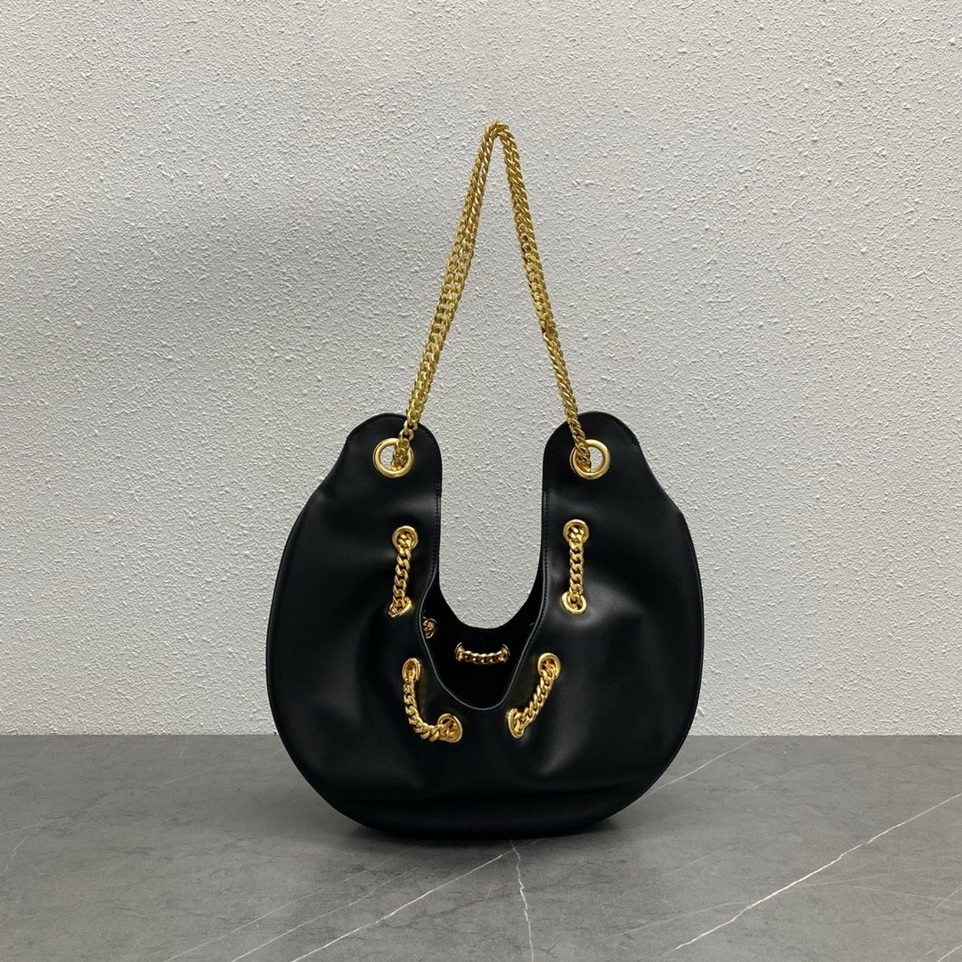 1:1 Replica Celine Large Ava Chain Black For Women 13in/33cm - Image 4