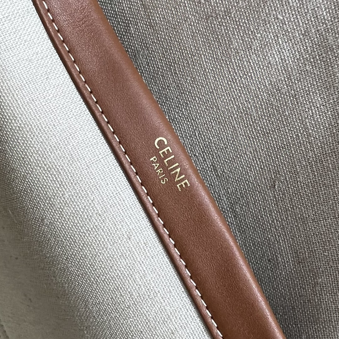 1:1 Replica Celine Large Cabas Thais In Textile Natural / Tan For Women 16in/41cm 196762DST.02NT - Image 2