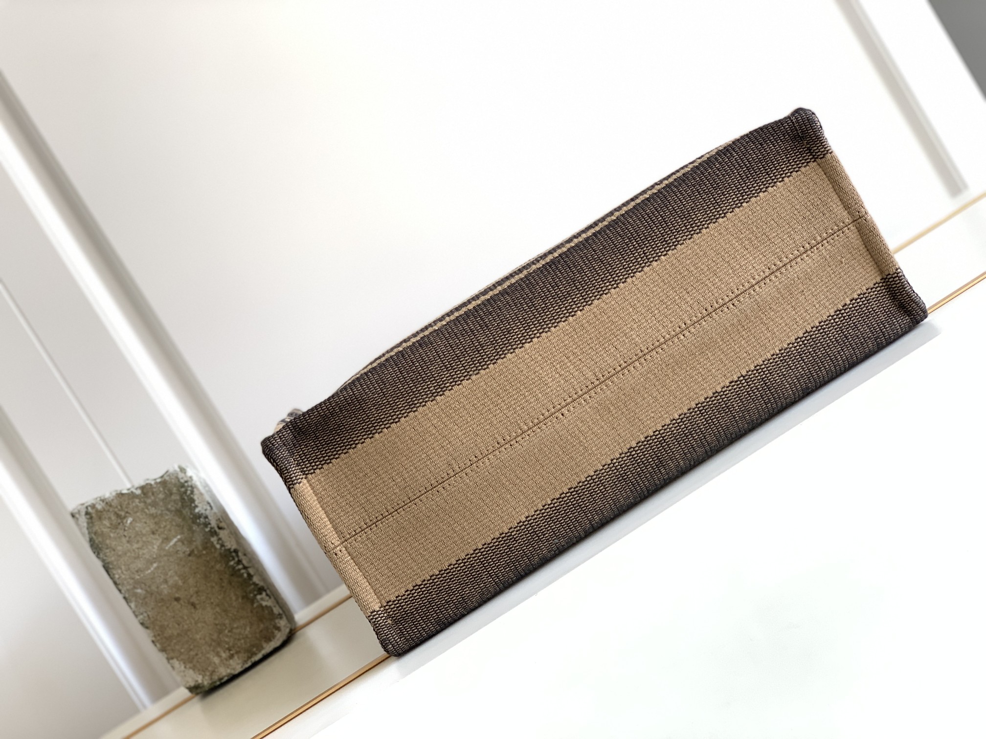 1:1 Replica Celine Large Cabas Thais In Textile With Triomphe Beige/Black For Women 16in/41cm 196762EGH.02BL - Image 2