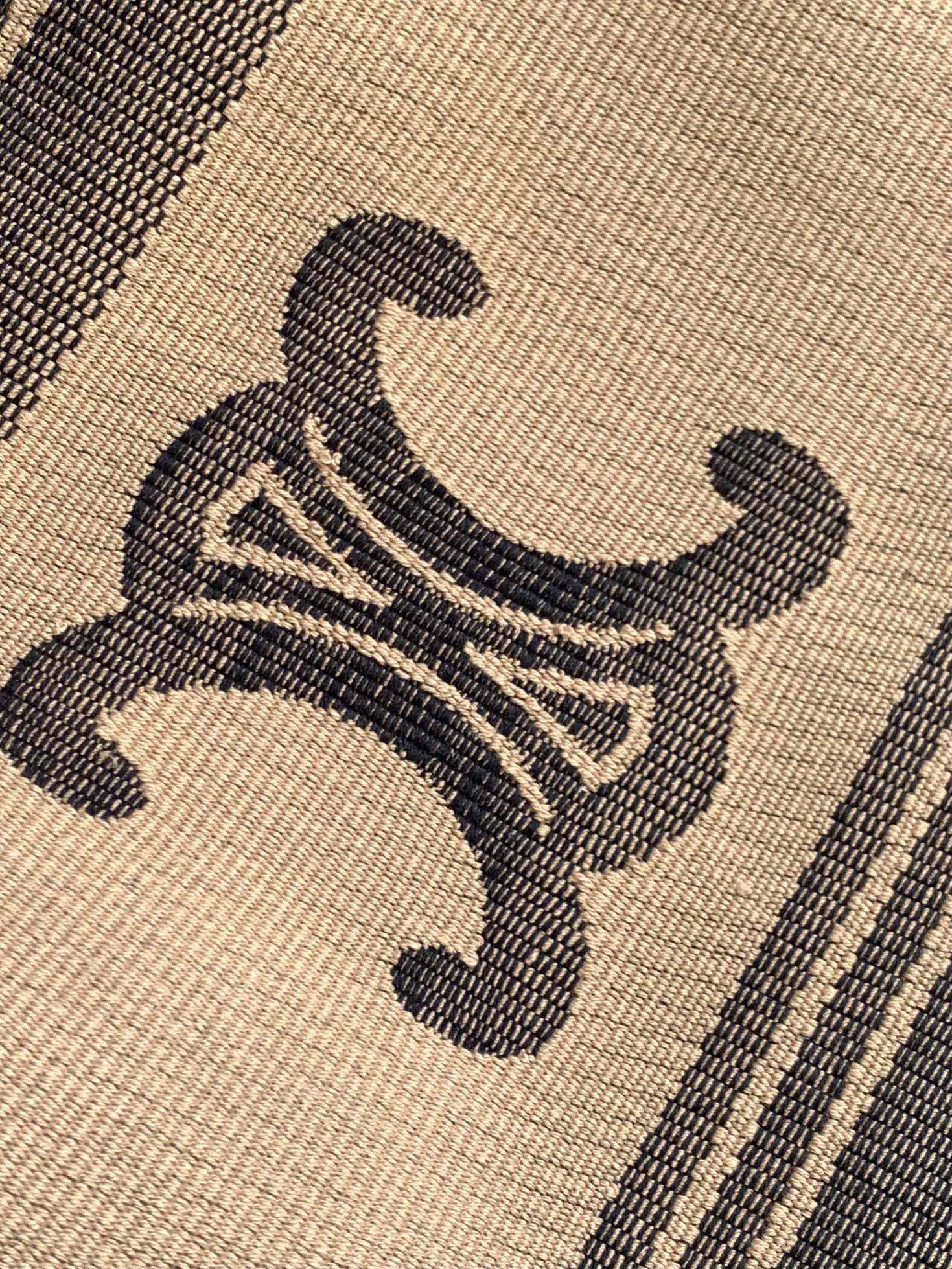 1:1 Replica Celine Large Cabas Thais In Textile With Triomphe Beige/Black For Women 16in/41cm 196762EGH.02BL - Image 6