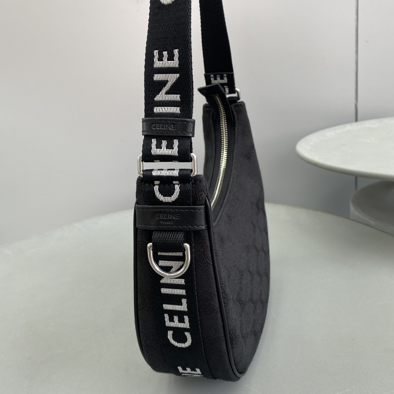 1:1 Replica Celine Medium Ava Bag With Celine Strap Black For Women 9in/23cm 196962DLM.38SI - Image 2