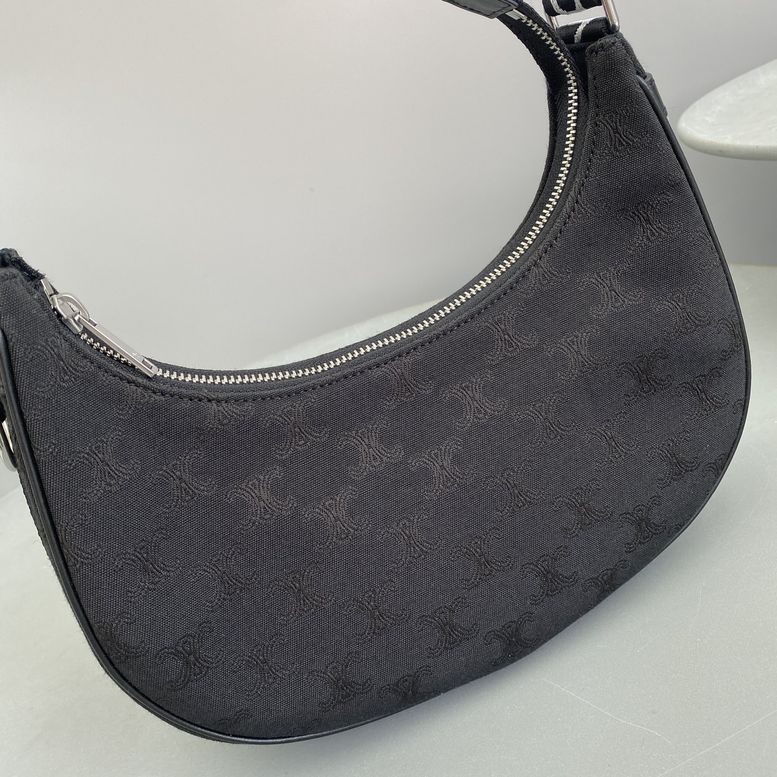 1:1 Replica Celine Medium Ava Bag With Celine Strap Black For Women 9in/23cm 196962DLM.38SI - Image 6
