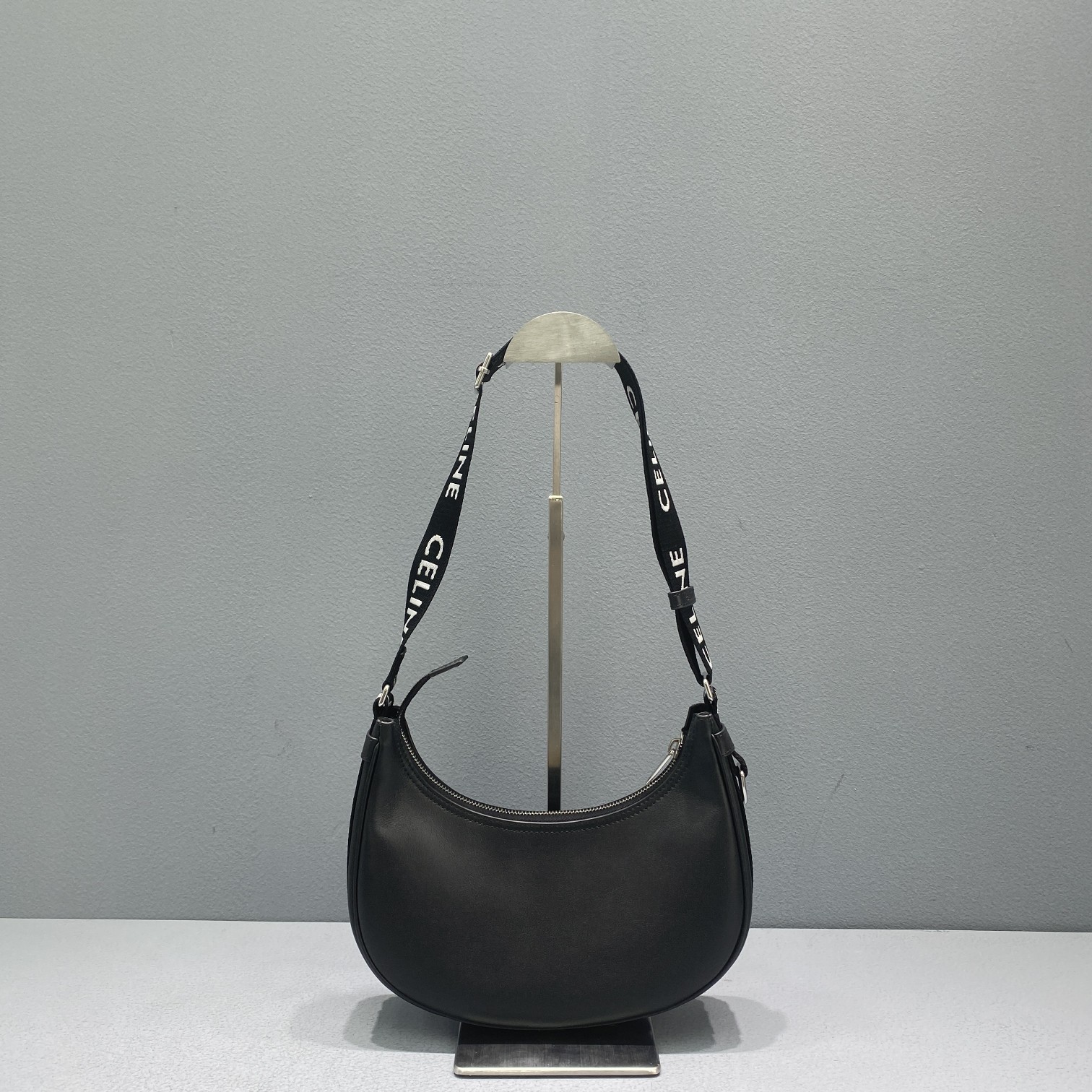 1:1 Replica Celine Medium Ava Bag With Celine Strap Black For Women 9in/23cm