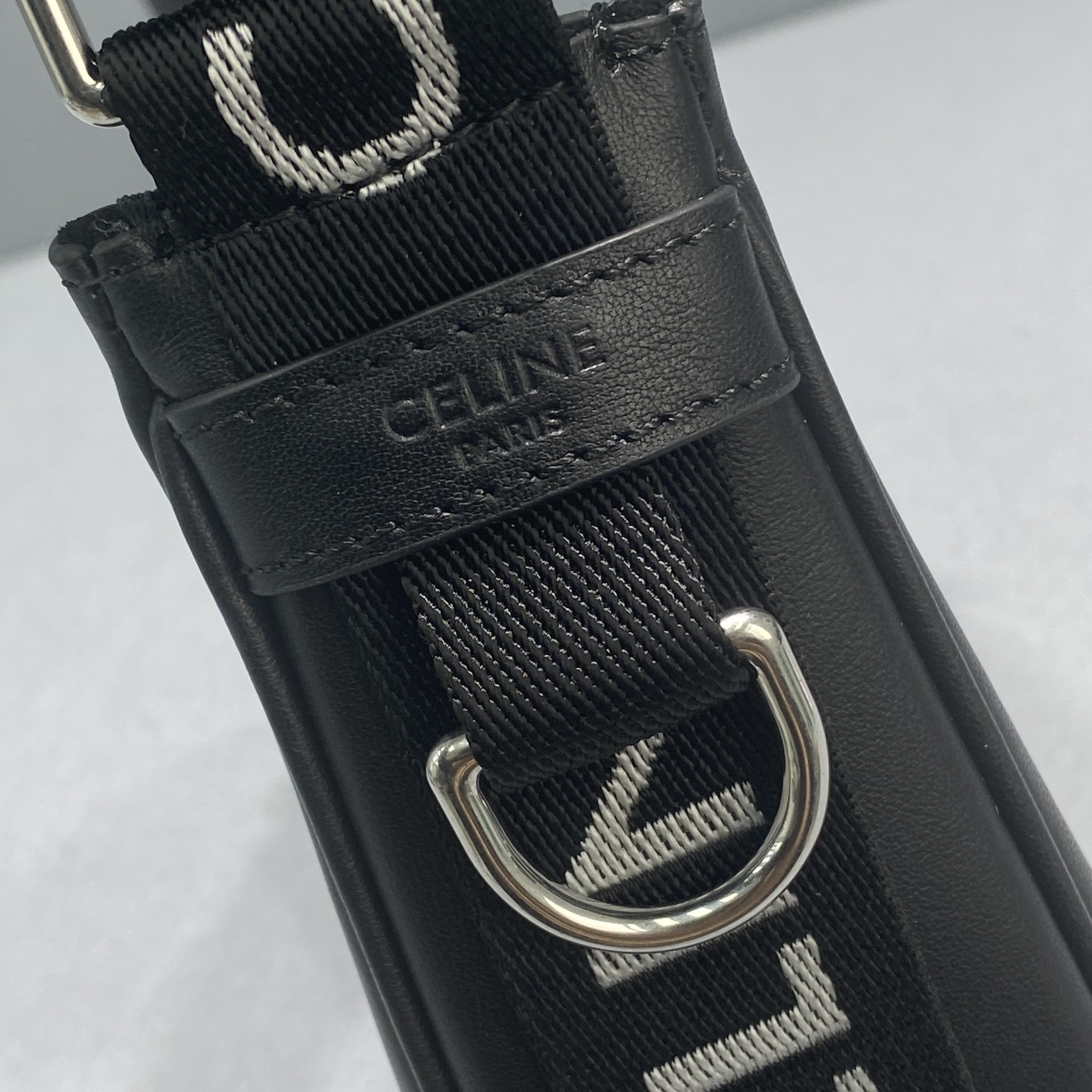 1:1 Replica Celine Medium Ava Bag With Celine Strap Black For Women 9in/23cm - Image 3