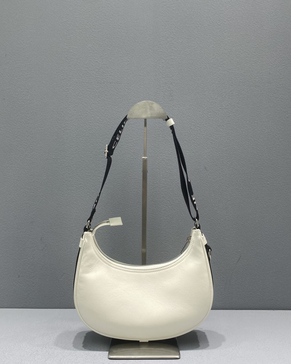 1:1 Replica Celine Medium Ava Bag With Celine Strap White For Women 9in/23cm