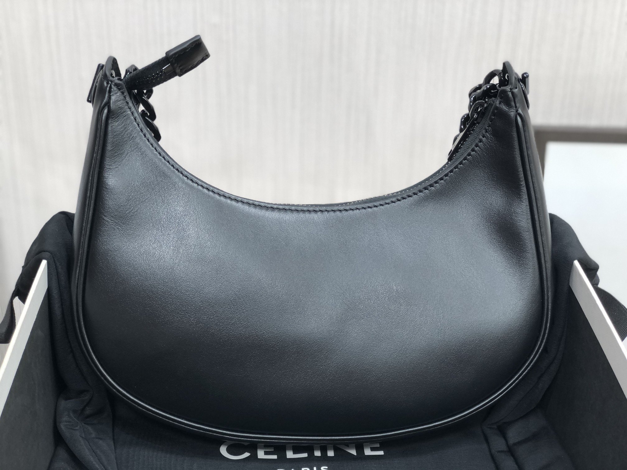 1:1 Replica Celine Medium Ava Chain Black For Women 10in/25cm - Image 7