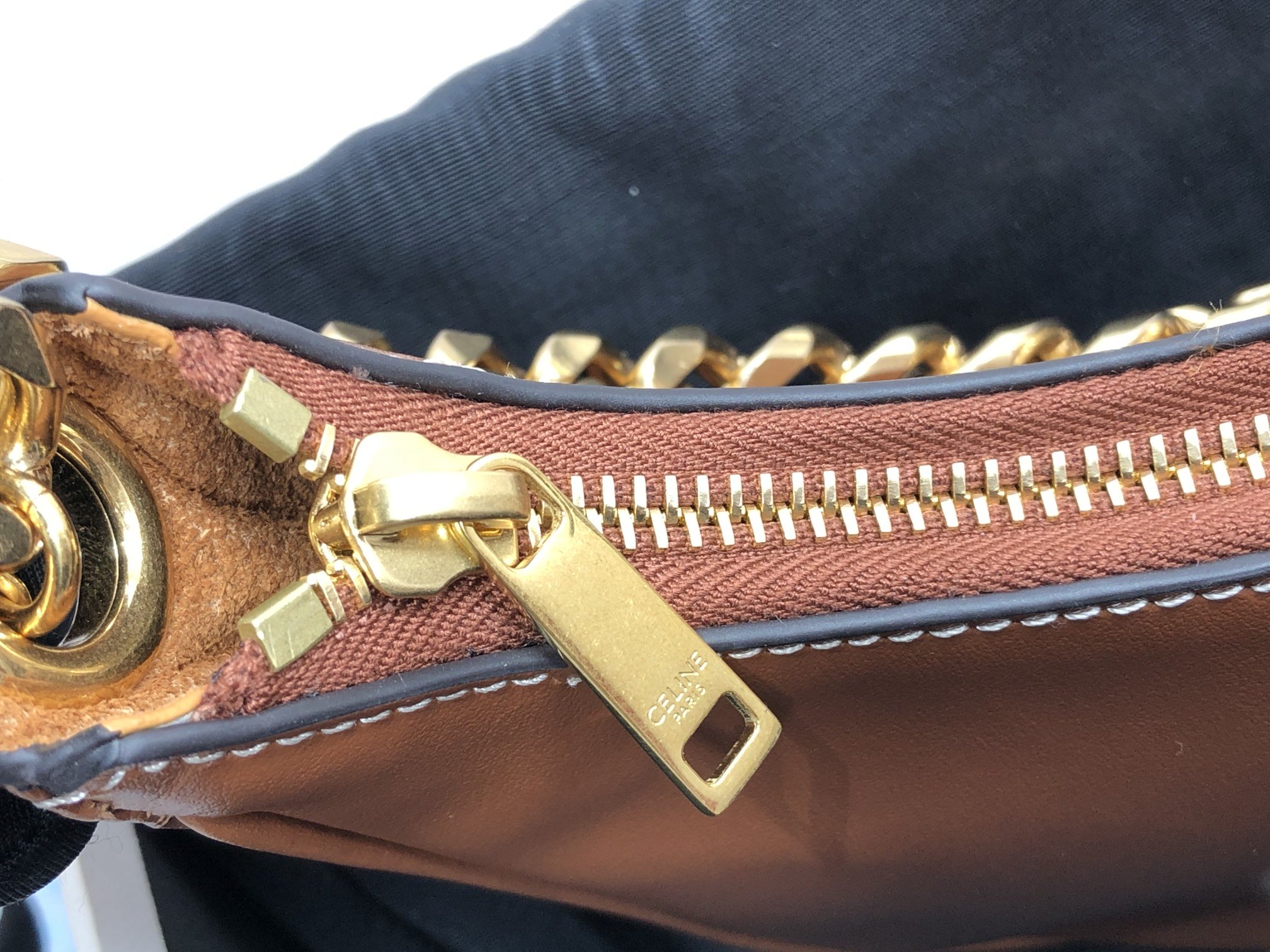 1:1 Replica Celine Medium Ava Chain Brown For Women 10in/25cm 199583DGQ.04LU - Image 8