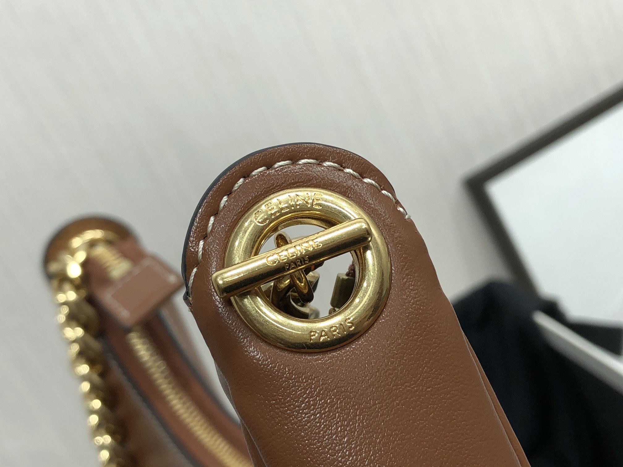 1:1 Replica Celine Medium Ava Chain Brown For Women 10in/25cm 199583DGQ.04LU - Image 7