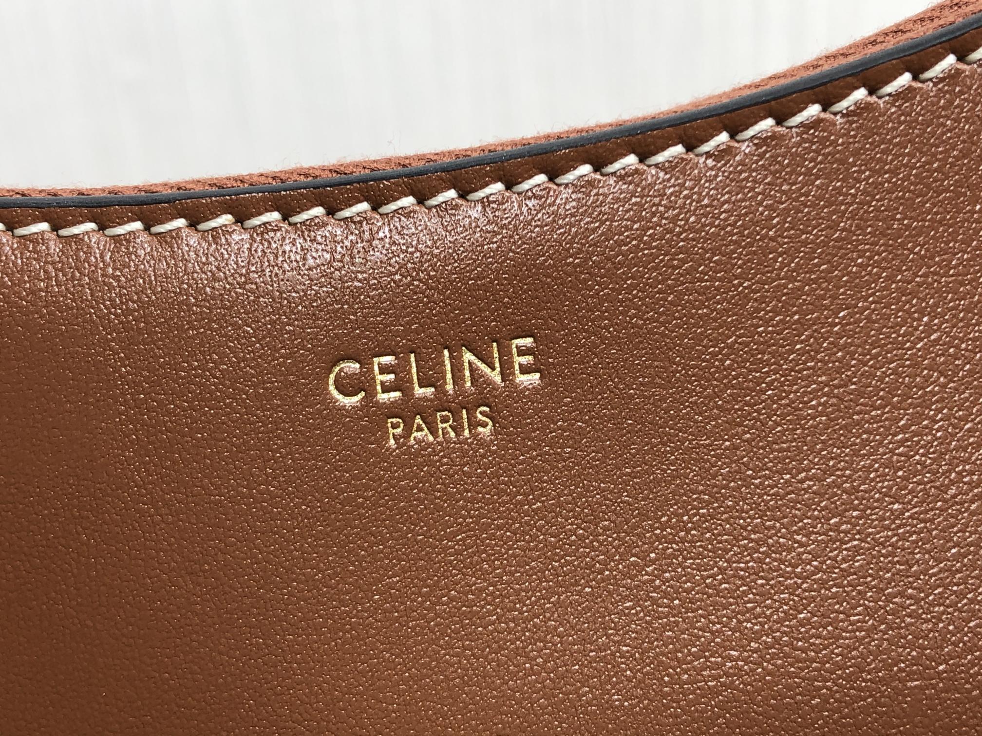 1:1 Replica Celine Medium Ava Chain Brown For Women 10in/25cm 199583DGQ.04LU - Image 3