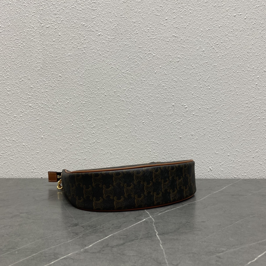 1:1 Replica Celine Medium Ava Chain In Triomphe Canvas Tan For Women 10in/25cm 199582BZJ.04LU - Image 5