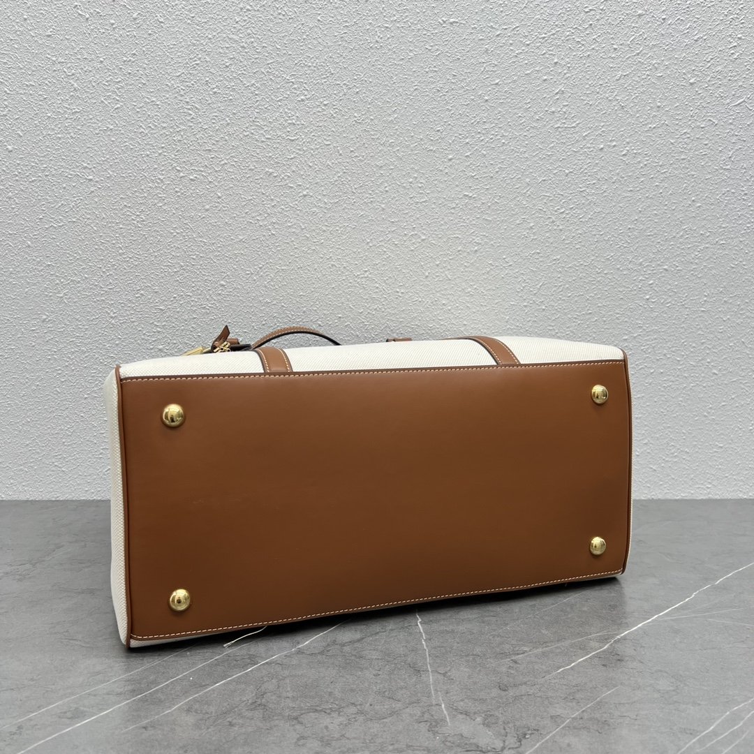 1:1 Replica Celine Medium Cabas 16 In Textile Natural / Tan For Women 16in/40cm 197332DUH.02NT - Image 3