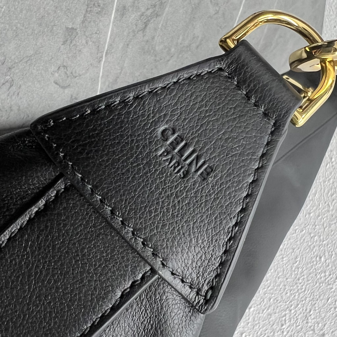 1:1 Replica Celine Medium Leandre Bag In Supple Black For Women 14in/35cm 197263DV7.38NO - Image 6