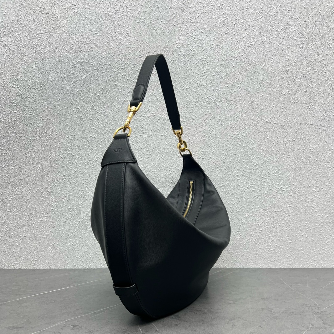 1:1 Replica Celine Medium Leandre Bag In Supple Black For Women 14in/35cm 197263DV7.38NO - Image 7