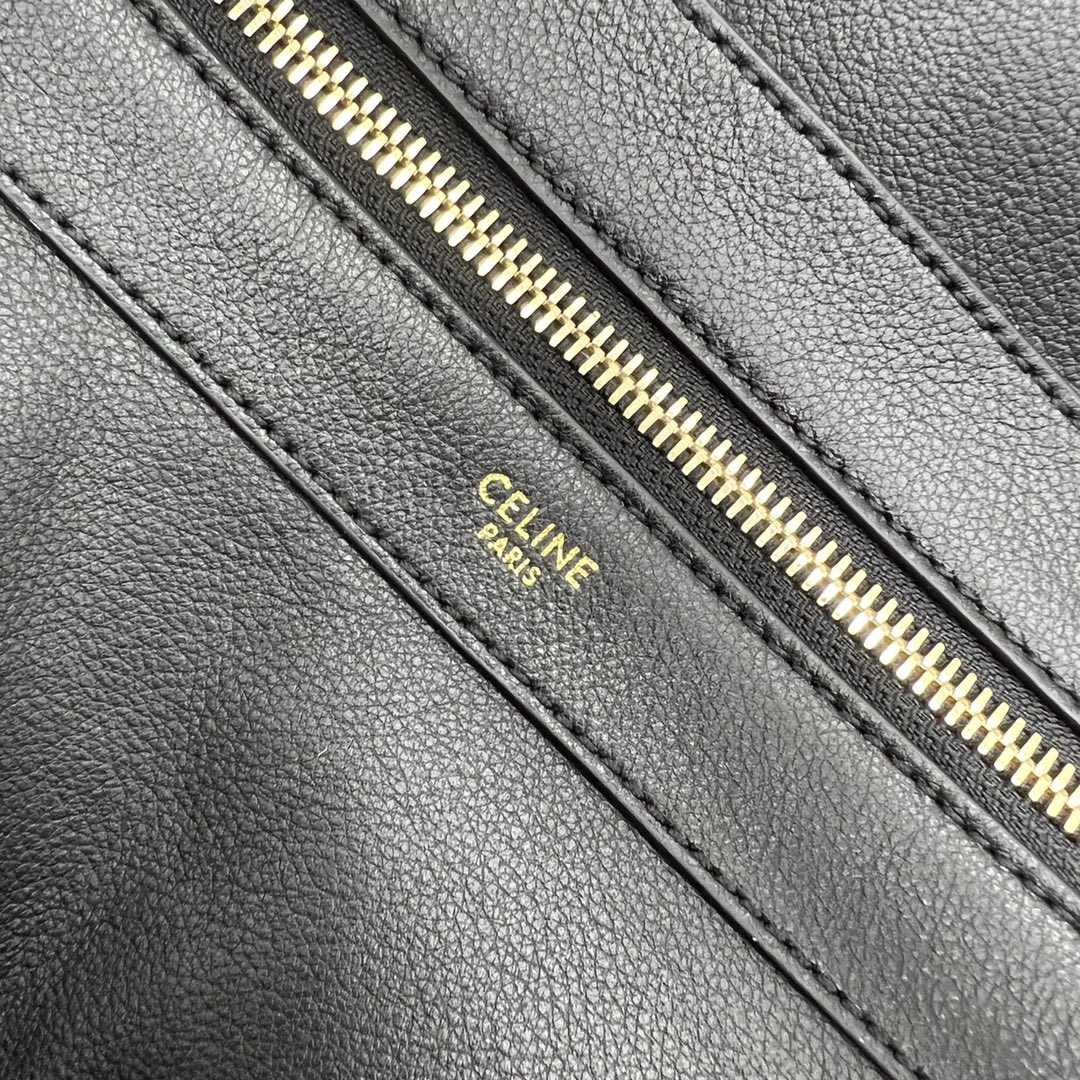1:1 Replica Celine Medium Leandre Bag In Supple Black For Women 14in/35cm 197263DV7.38NO - Image 3