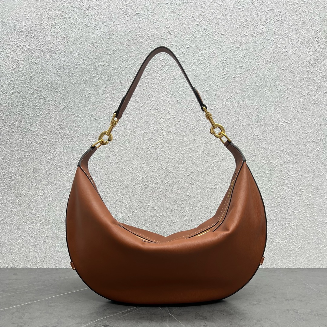 1:1 Replica Celine Medium Leandre Bag In Supple Brown For Women 14in/35cm 197263DV7.04LU - Image 3