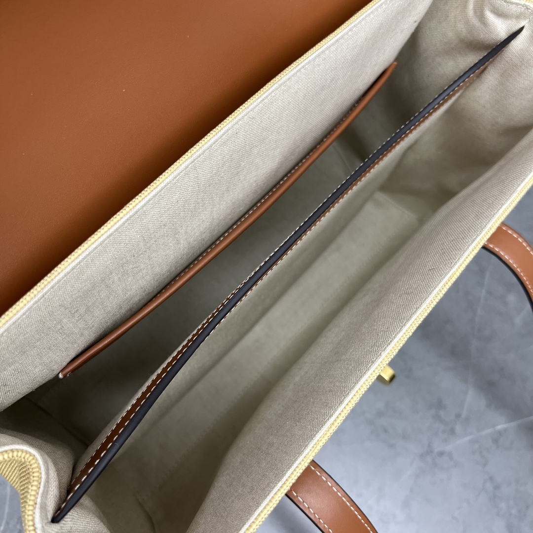 1:1 Replica Celine Medium Soft 16 Bag In Textile Natural / Tan For Women 13in/32cm 195542DSH.02NT - Image 6