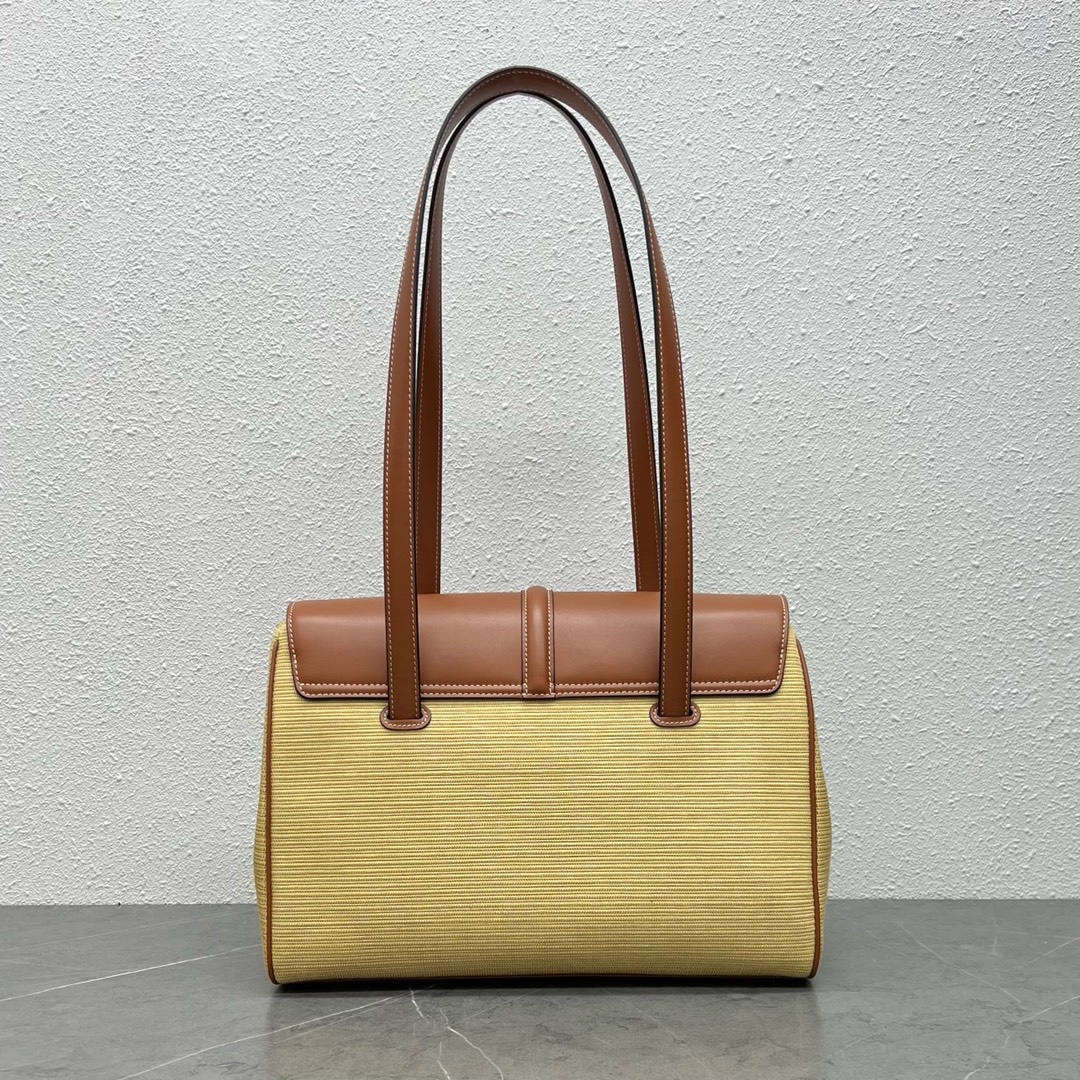 1:1 Replica Celine Medium Soft 16 Bag In Textile Natural / Tan For Women 13in/32cm 195542DSH.02NT - Image 8