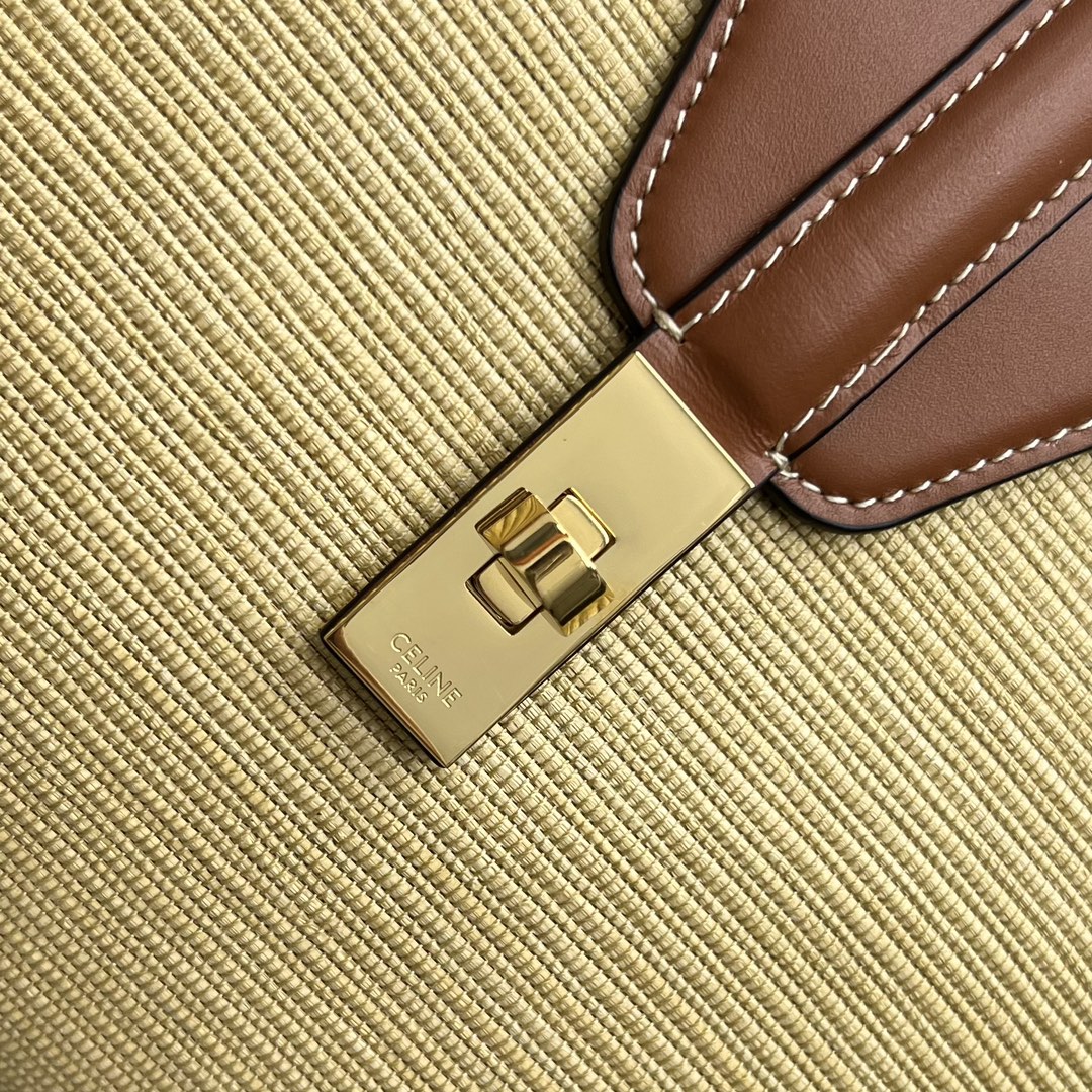 1:1 Replica Celine Medium Soft 16 Bag In Textile Natural / Tan For Women 13in/32cm 195542DSH.02NT - Image 4