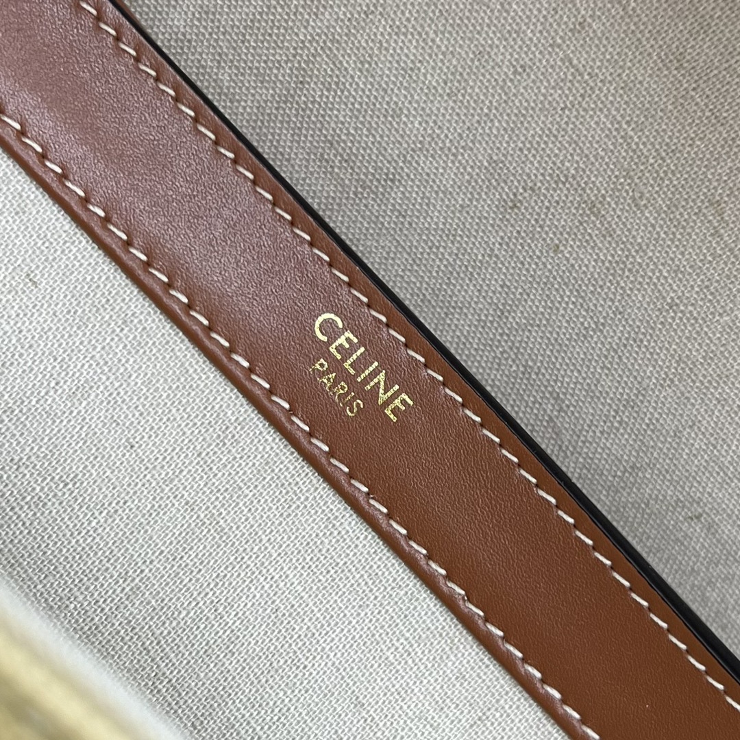 1:1 Replica Celine Medium Soft 16 Bag In Textile Natural / Tan For Women 13in/32cm 195542DSH.02NT - Image 5