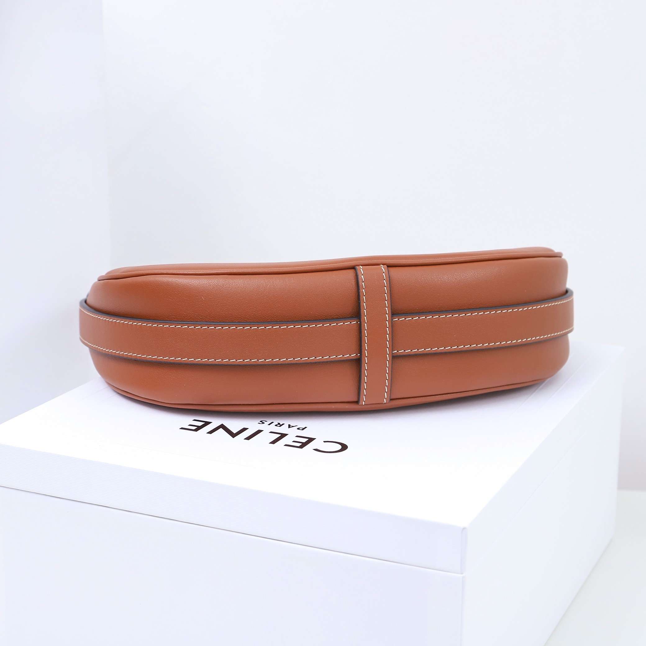 1:1 Replica Celine Medium Strap Ava Bag Black/Brown For Women 9.1in/23cm - Image 16