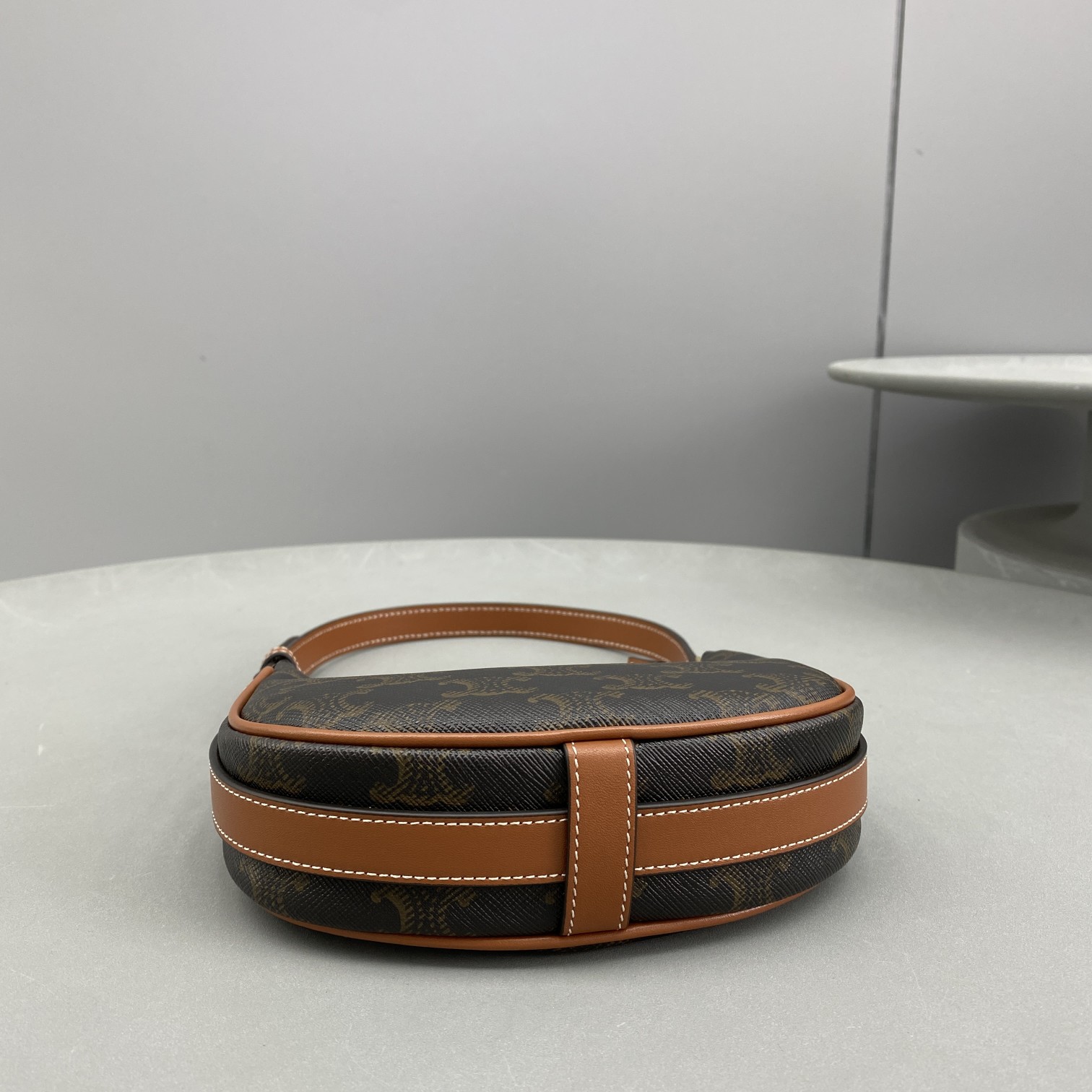 1:1 Replica Celine Mini Ava In Triomphe Canvas Brown For Women 6in/16cm 10I602DS1-04LU - Image 2