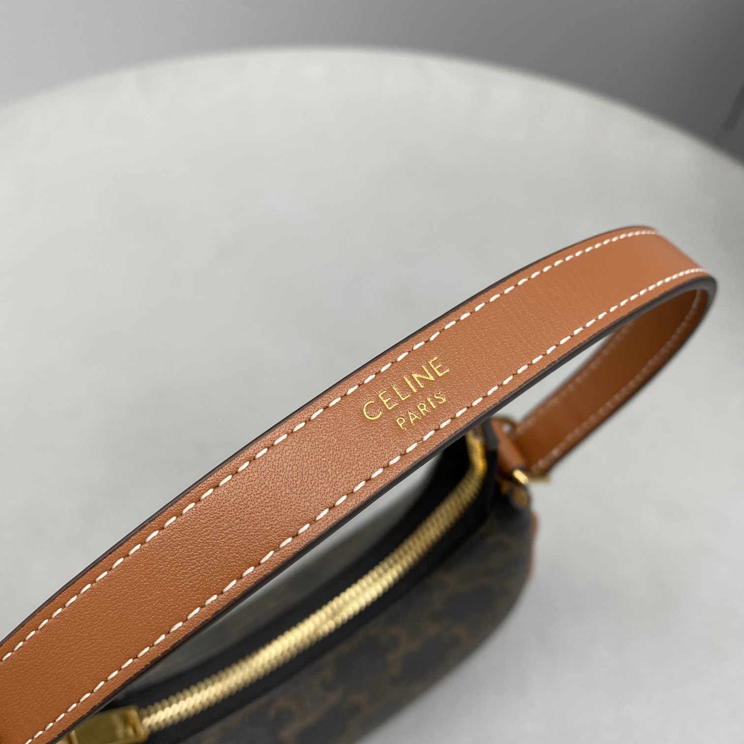 1:1 Replica Celine Mini Ava In Triomphe Canvas Brown For Women 6in/16cm 10I602DS1-04LU - Image 3