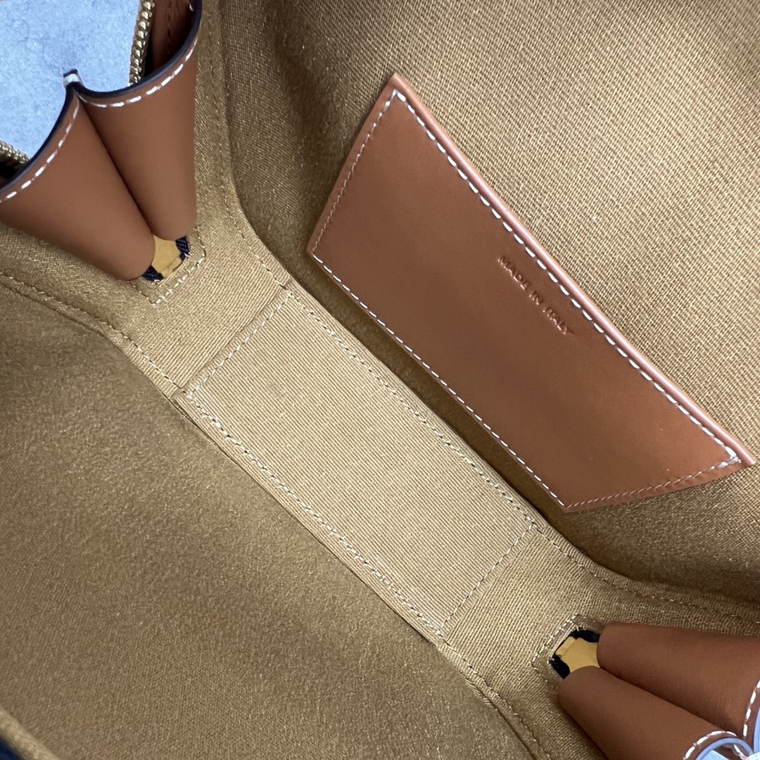 1:1 Replica Celine Mini Bowling Bag In Triomphe Canvas Tan For Women 8in/20cm 110462EKX.04LU - Image 5