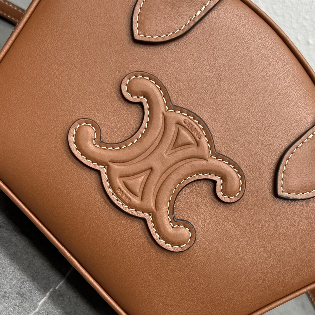 1:1 Replica Celine Mini Bowling Bag Tan For Women 8in/20cm - Image 6