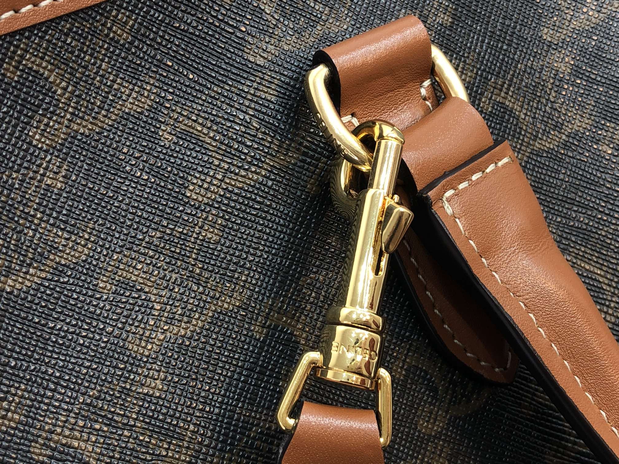 1:1 Replica Celine Mini Horizontal Cabas In Triomphe Canvas Tan For Women 14in/35cm 199742BZJ.04LU - Image 5