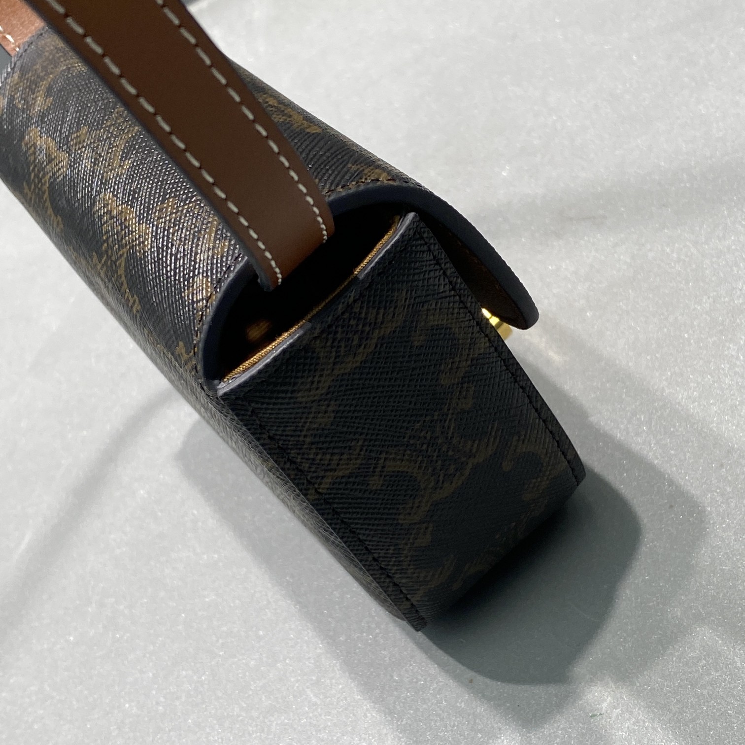 1:1 Replica Celine Mini Triomphe In Triomphe Canvas Tan For Women 4in/11cm 10I512DQB.04LU - Image 6