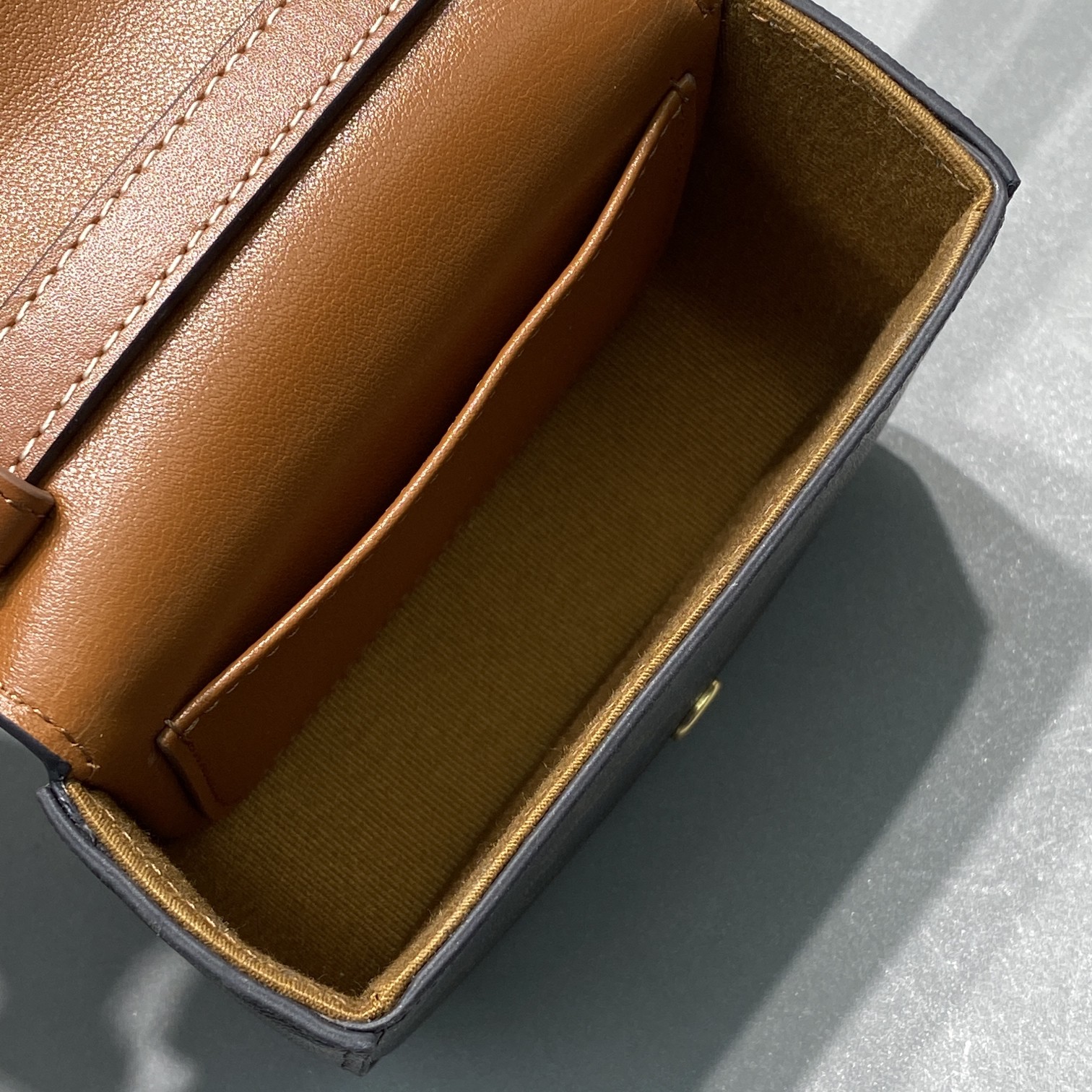 1:1 Replica Celine Mini Triomphe In Triomphe Canvas Tan For Women 4in/11cm 10I512DQB.04LU - Image 9