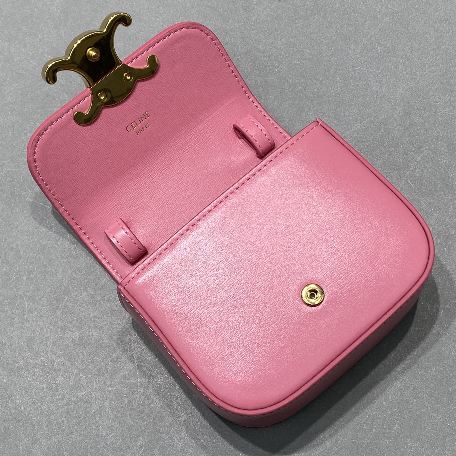 1:1 Replica Celine Mini Triomphe Pink For Women 4in/11cm - Image 8