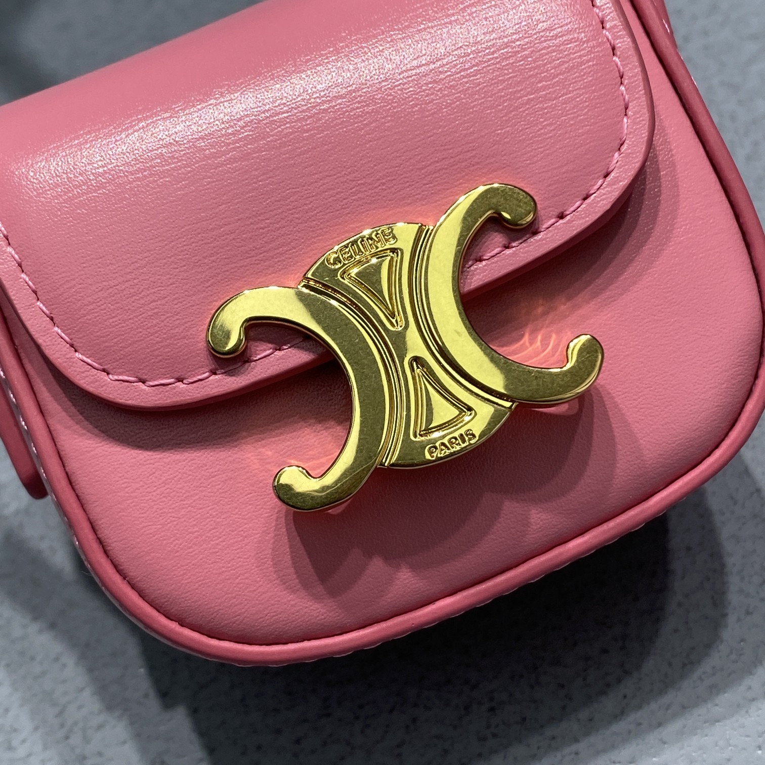 1:1 Replica Celine Mini Triomphe Pink For Women 4in/11cm - Image 4