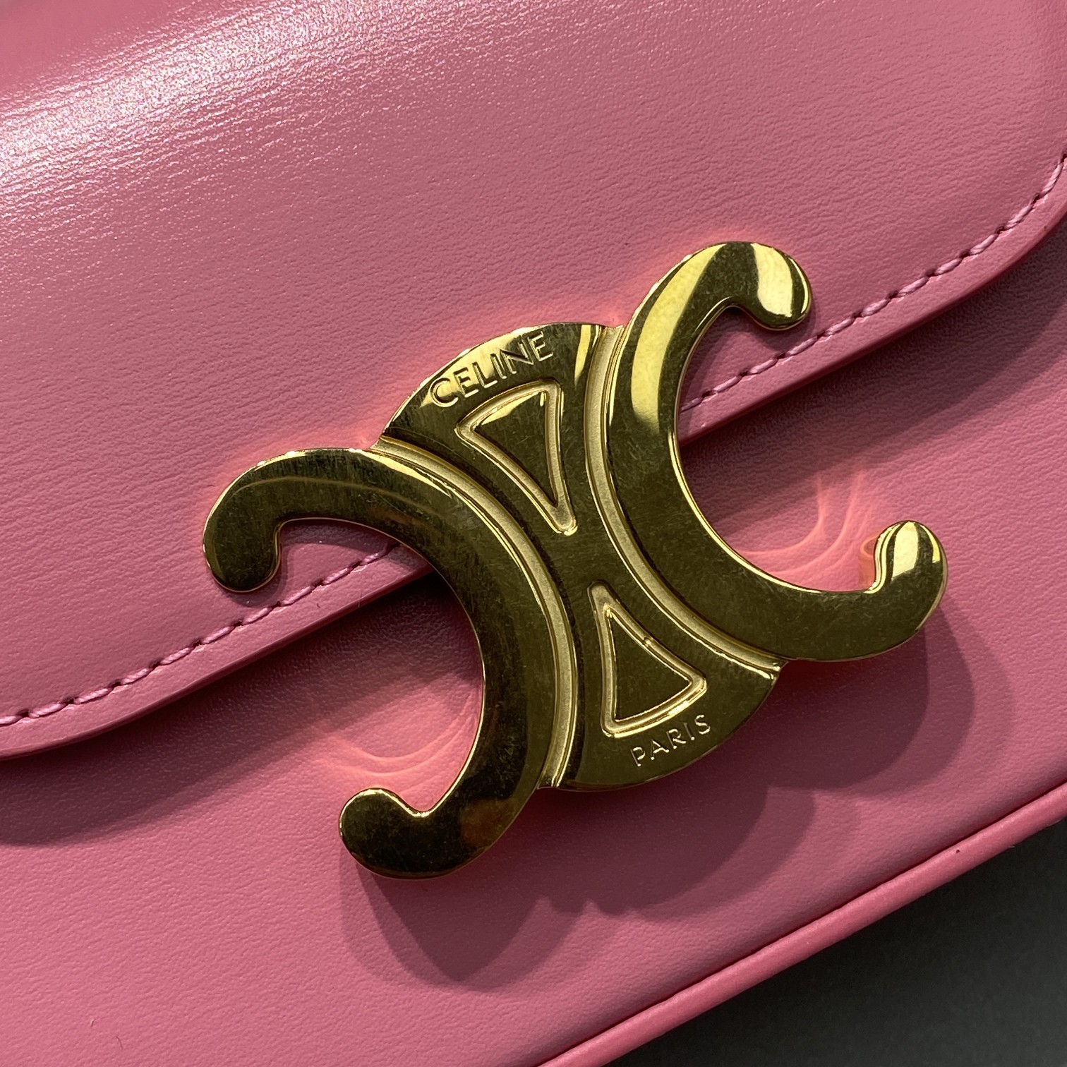 1:1 Replica Celine Mini Triomphe Pink For Women 4in/11cm - Image 2