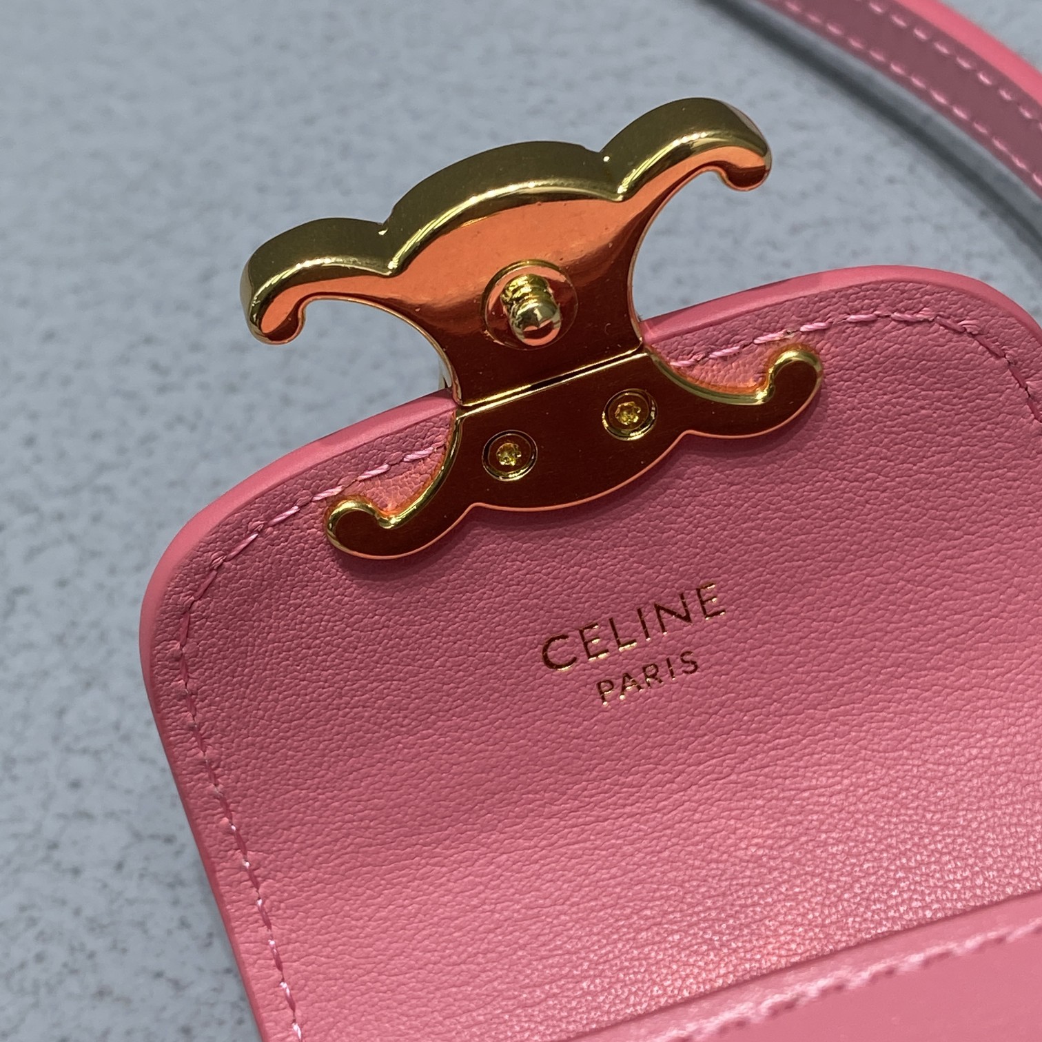 1:1 Replica Celine Mini Triomphe Pink For Women 4in/11cm - Image 8